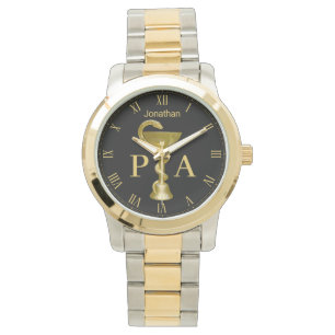 Snake Bowl Medical Gold Physician Assistant Horloge