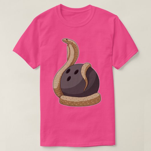 Snake Bowling Bowling bal 2 T-shirt (Design voorkant)