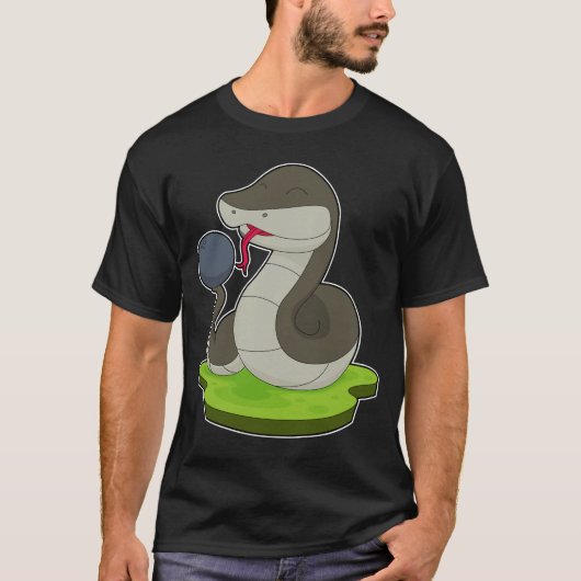 Snake Bowling Bowling ball T-shirt (Voorkant)