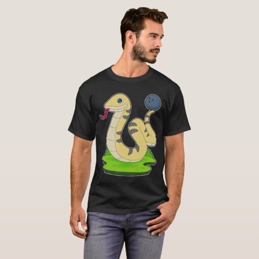 Snake Bowling Bowling ball T-shirt (Voorkant volledig)