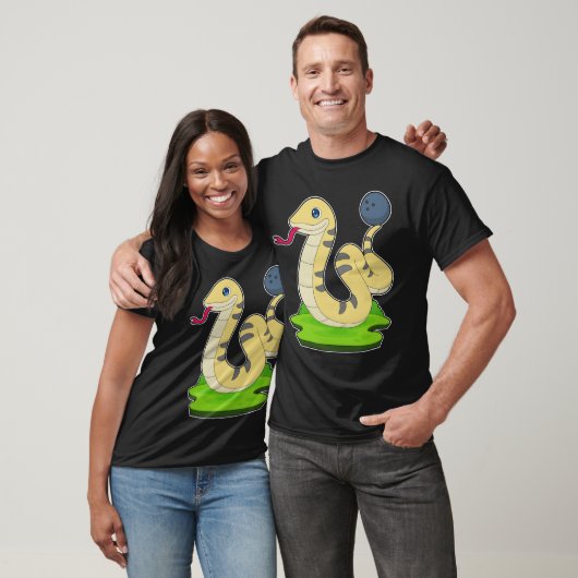 Snake Bowling Bowling ball T-shirt (Unisex)