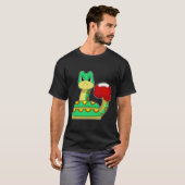 Snake Boxer Bokshandschoenen Boksen T-shirt (Voorkant volledig)