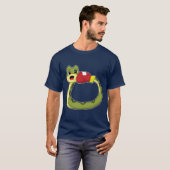 Snake Boxer Bokshandschoenen Boksen T-shirt (Voorkant volledig)