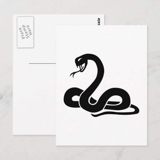 Snake Briefkaart (Voorkant / Achterkant)
