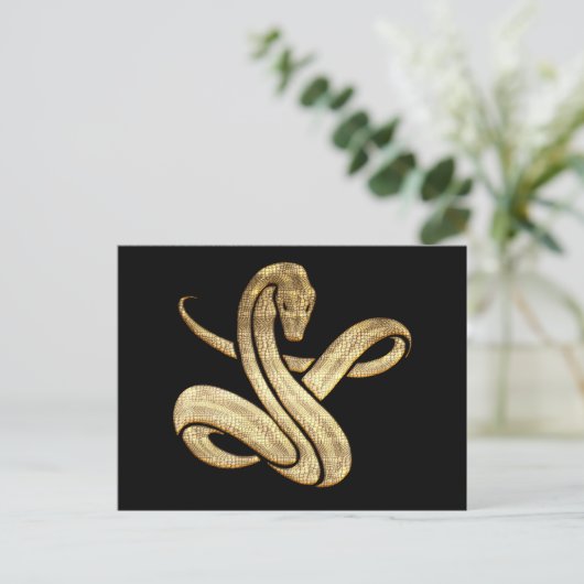 Snake Briefkaart (Staand voorkant)