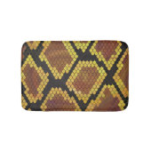Snake Brown and Gold Print Badmat (Voorkant)
