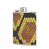 Snake Brown and Gold Print Heupfles (Links)