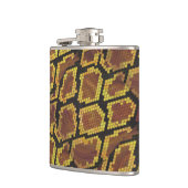 Snake Brown and Gold Print Heupfles (Links)