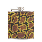 Snake Brown and Gold Print Heupfles (Voorkant)