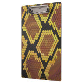 Snake Brown and Gold Print Klembord (Links)
