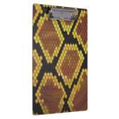 Snake Brown and Gold Print Klembord (Rechts)