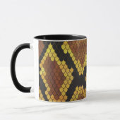 Snake Brown and Gold Print Mok (Links)