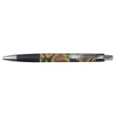 Snake Brown and Gold Print Pen (Achterkant)