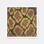 Snake Brown and Gold Print Servetten (Voorkant)