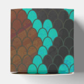 Snake Brown en Blauwgroen Print Bedankdoosjes (Bovenkant)