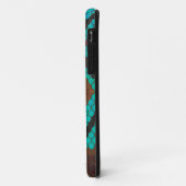 Snake Brown en Blauwgroen Print Case-Mate iPhone Case (Achterkant/links)