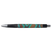 Snake Brown en Blauwgroen Print Pen (Voorkant)
