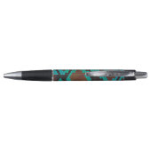 Snake Brown en Blauwgroen Print Pen (Achterkant)