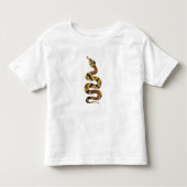 Snake Brown en Gold Print Silhouette Kinder Shirts (Voorkant)