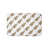 Snake Brown en Gold Silhouette Badmat (Voorkant)