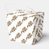 Snake Brown en Gold Silhouette Bedankdoosjes (Achterkant)