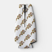 Snake Brown en Gold Silhouette Flesjeskoeler (Achterkant)