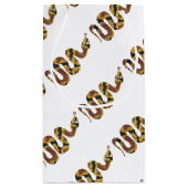 Snake Brown en Gold Silhouette Klein Cadeauzakje (Achterkant)