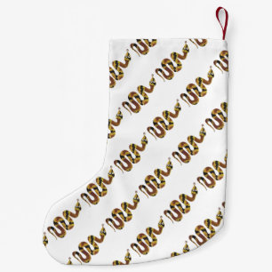 Snake Brown en Gold Silhouette Kleine Kerstsok