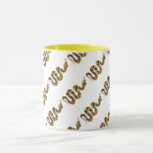 Snake Brown en Gold Silhouette Mok (Midden)