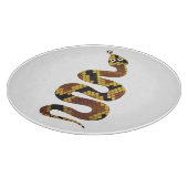 Snake Brown en Gold Silhouette Snijplank (Hoek)