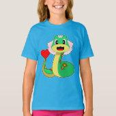 Snake Bruid Hart Wedding T-shirt (Voorkant)