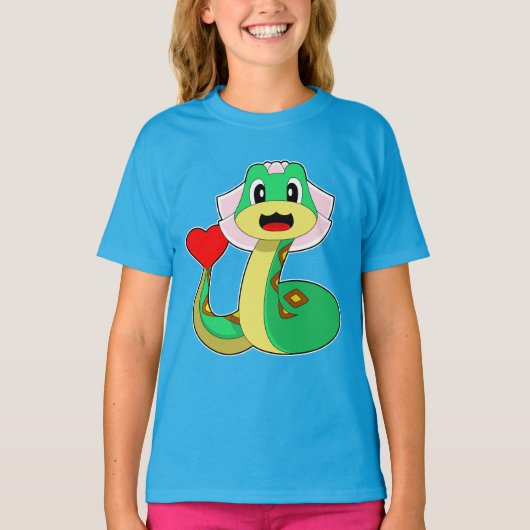 Snake Bruid Hart Wedding T-shirt (Voorkant)