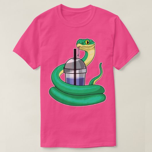 Snake Bubble thee T-shirt (Design voorkant)