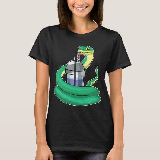 Snake Bubble thee T-shirt (Voorkant)
