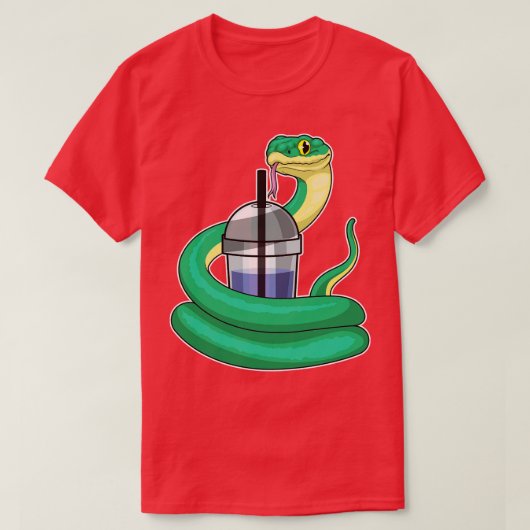 Snake Bubble thee T-shirt (Design voorkant)