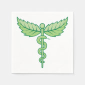 Snake Caduceus Papieren servetten (Voorkant)