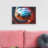 Snake Canvas Afdruk (Insitu (Woonkamer))