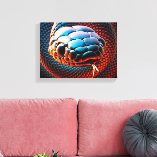 Snake Canvas Afdruk (Insitu (Woonkamer))