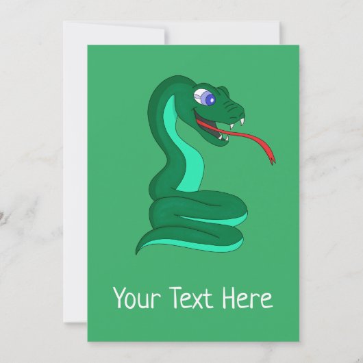 Snake Card Feestdagenkaart (Voorkant)