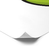 Snake cartoon cadeau dierlijk groen poster (Hoek)