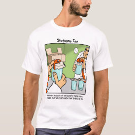 Snake Cartoon-Melkend de slang T-shirt