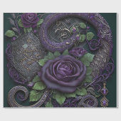 Snake Celtic Knot Paars Cadeaupapier (Vlak)