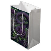Snake Celtic Knot Paars Wrapping Paper Medium Cadeauzakje (Voorkant Gekanteld)