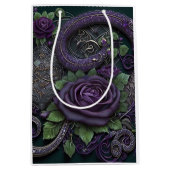 Snake Celtic Knot Paars Wrapping Paper Medium Cadeauzakje (Voorkant)