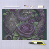 Snake Celtic Knot Paars Wrapping Paper Tissuepapier (Craft)