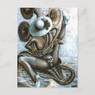 Snake charmer briefkaart