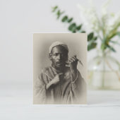 Snake charmer in Tangier, Marokko, 1913 Briefkaart (Staand voorkant)