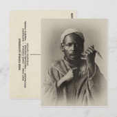 Snake charmer in Tangier, Marokko, 1913 Briefkaart (Voorkant / Achterkant)