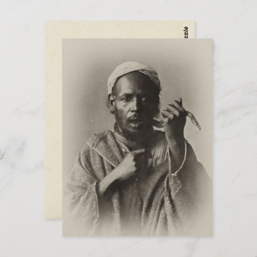Snake charmer in Tangier, Marokko, 1913 Briefkaart (Voorkant / Achterkant)
