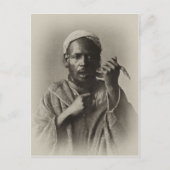 Snake charmer in Tangier, Marokko, 1913 Briefkaart (Voorkant)